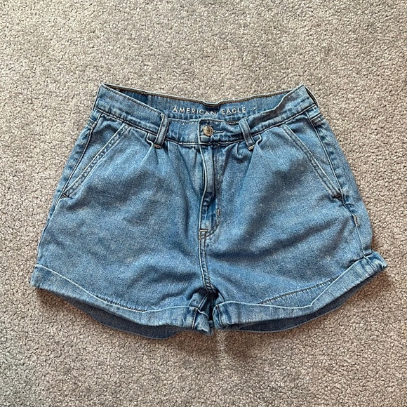 American Eagle Outfitters Mom Style Denim Shorts - Picture 1 of 9